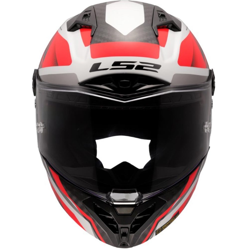 Casque intégral de moto LS2 FF805 Thunder C GP Aero Raute blanc-rouge