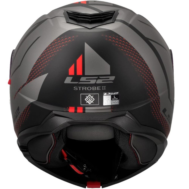 Casque de moto modulable LS2 FF908 Strobe II Code noir-gris