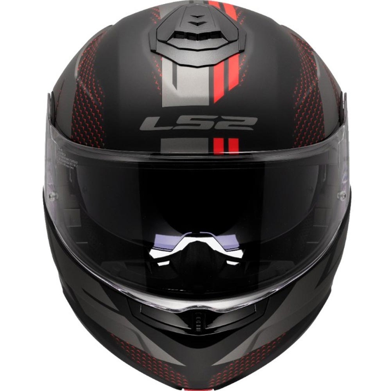 Casque de moto modulable LS2 FF908 Strobe II Code noir-gris