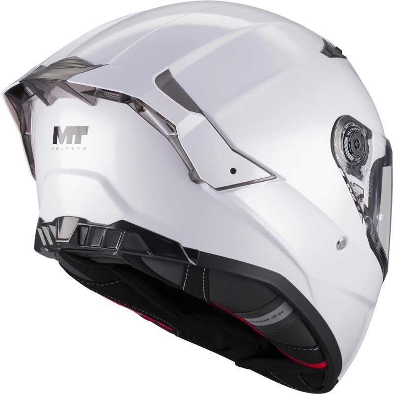 Casque intégral de moto MT Thunder 4 R Pure A0 blanc