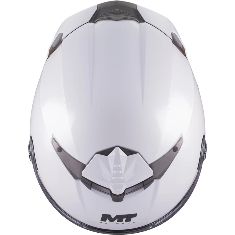 Casque intégral de moto MT Thunder 4 R Pure A0 blanc