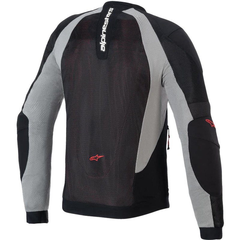 Blouson moto Alpinestars TROOP-AIR PRO noir-gris clair-rouge