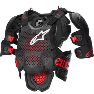 Protection dorsale Alpinestars A-10 2, noir-anthracite-rouge
