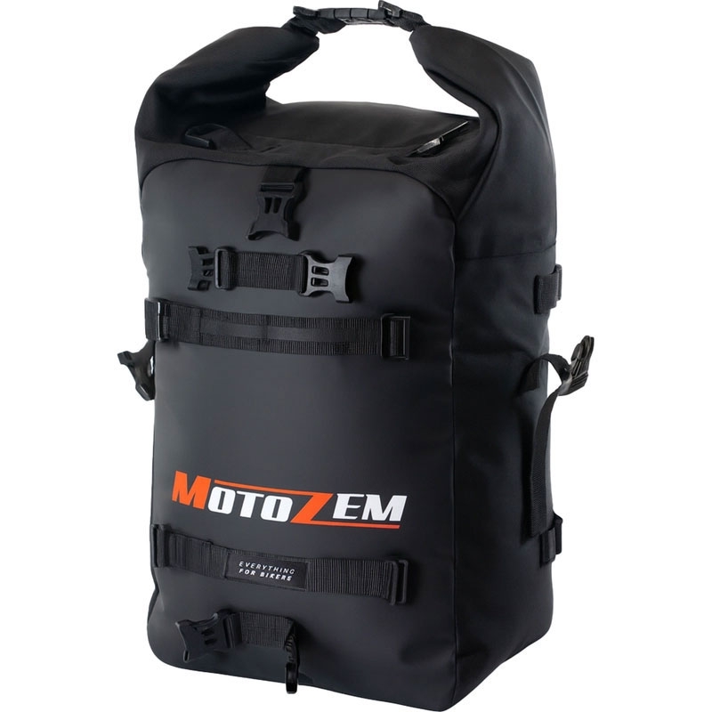 Sacoche étanche pour moto MotoZem DryBag noire 27,5 l
