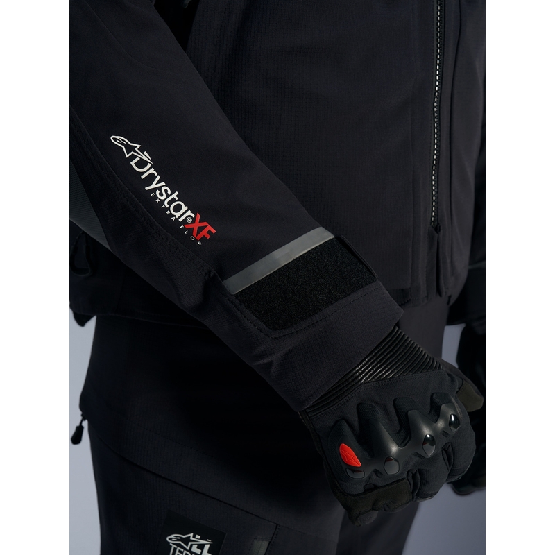 Blouson de moto Alpinestars Andes PRO Drystar XF noir-gris foncé