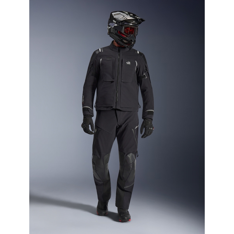 Blouson de moto Alpinestars Andes PRO Drystar XF noir-gris foncé