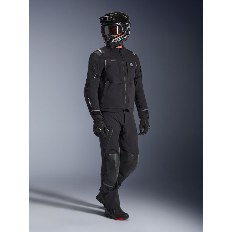 Blouson de moto Alpinestars Andes PRO Drystar XF noir-gris foncé