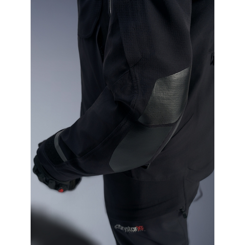 Blouson de moto Alpinestars Andes PRO Drystar XF noir-gris foncé