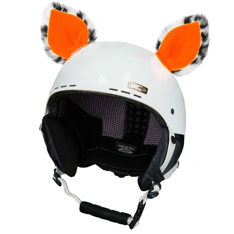 Oreilles de casque Chat néon orange