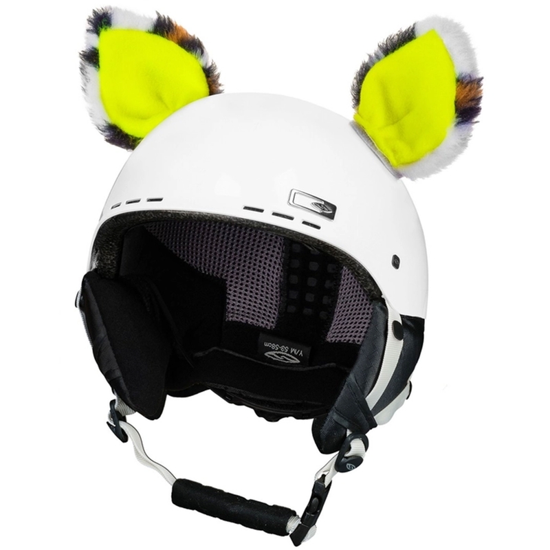 Oreilles de casque Chat jaune fluo