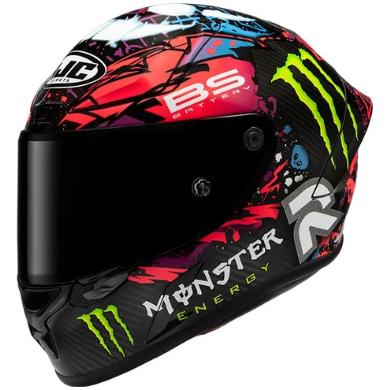 Casque intégral de moto HJC RPHA 1 V2 Carbon Funky Diablo MC8 noir multicolore