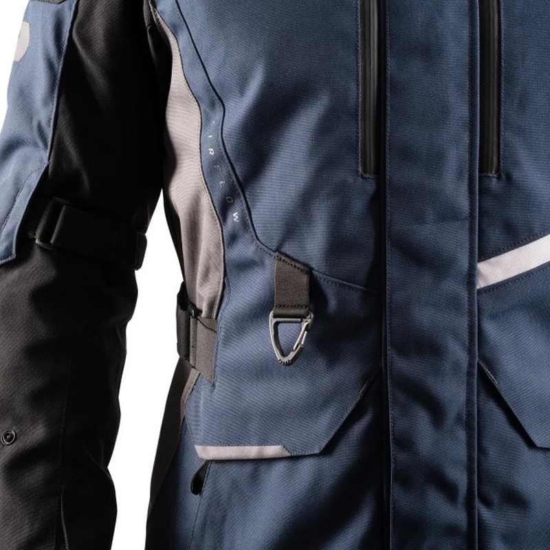 Blouson de moto Oxford Montreal 5.0 bleu-noir-gris