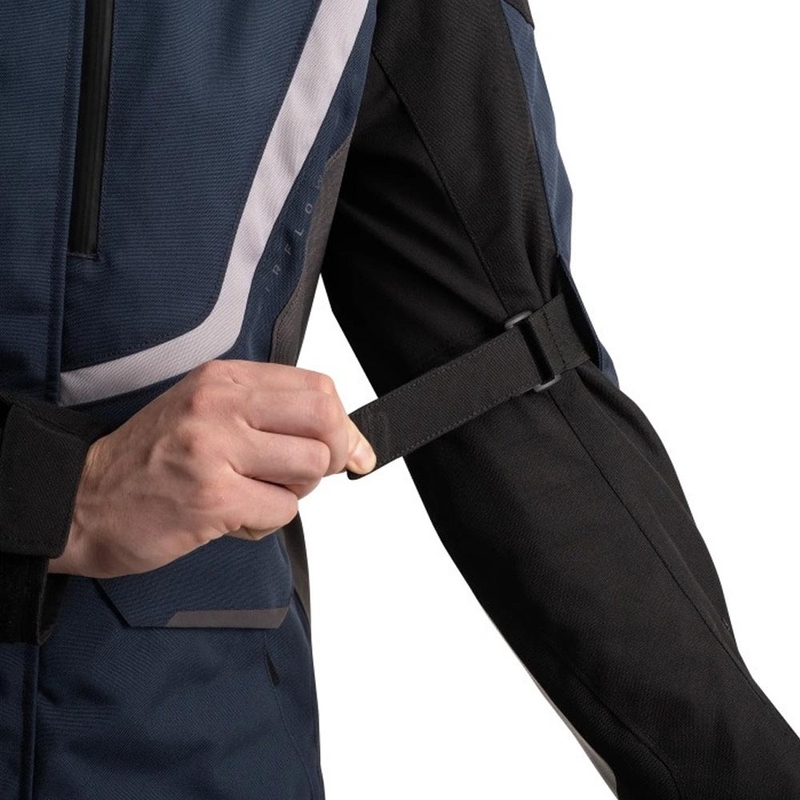 Blouson de moto Oxford Montreal 5.0 bleu-noir-gris