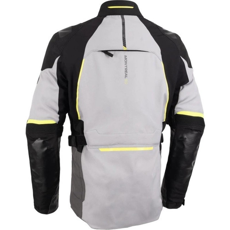 Blouson de moto Oxford Montreal 5.0 gris-noir-jaune