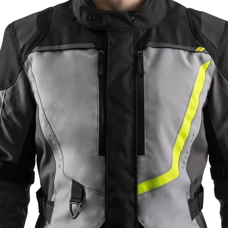 Blouson de moto Oxford Montreal 5.0 gris-noir-jaune