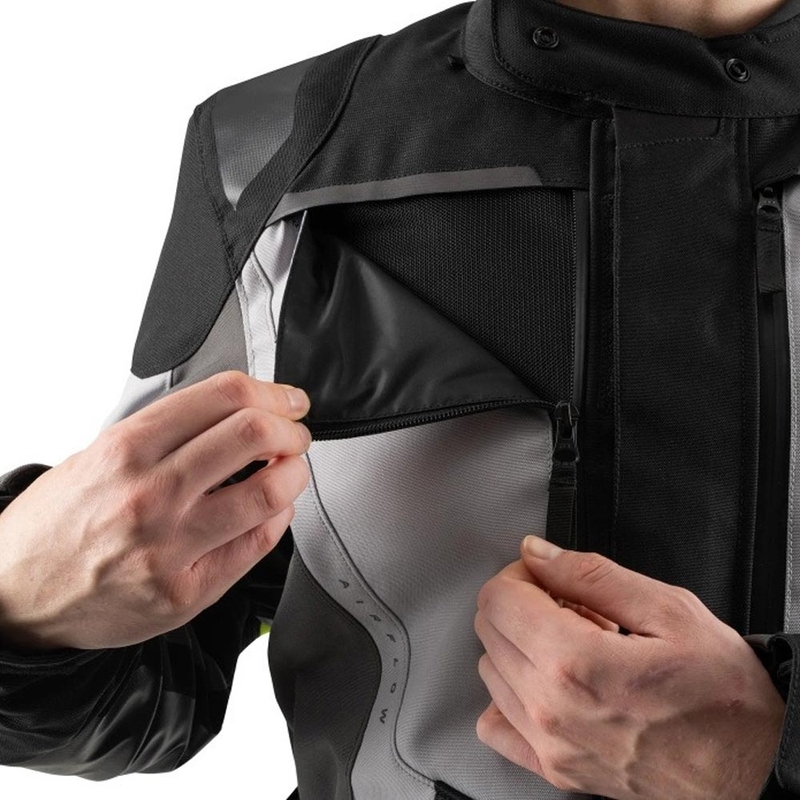 Blouson de moto Oxford Montreal 5.0 gris-noir-jaune