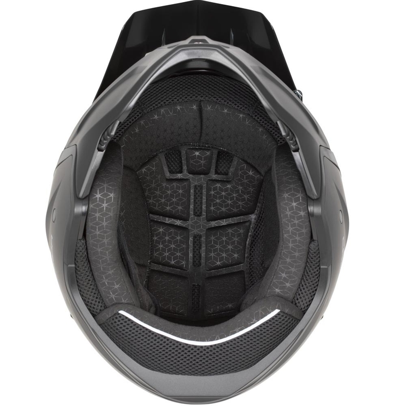 Casque de moto modulable Cassida Cross Country Dual blanc-noir