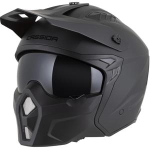 Casque de moto modulable Cassida Cross Country Dual noir mat
