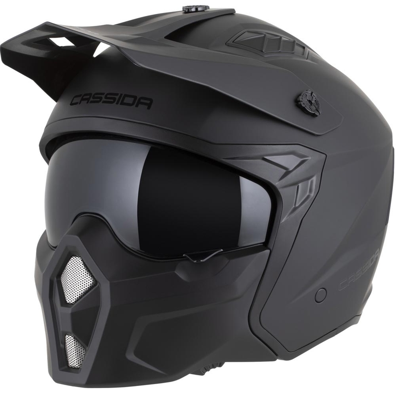 Casque de moto modulable Cassida Cross Country Dual noir mat