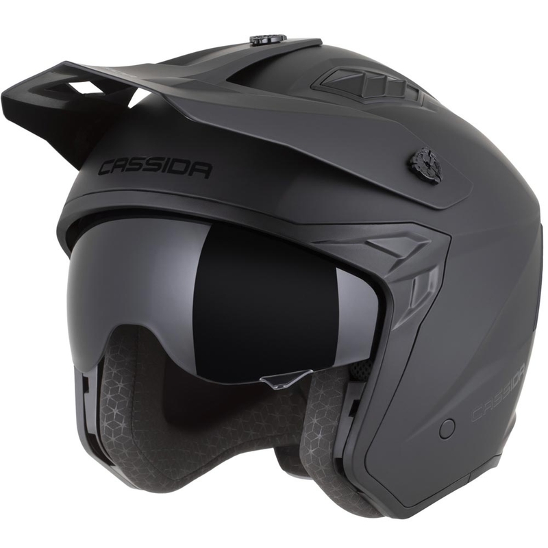 Casque de moto modulable Cassida Cross Country Dual noir mat