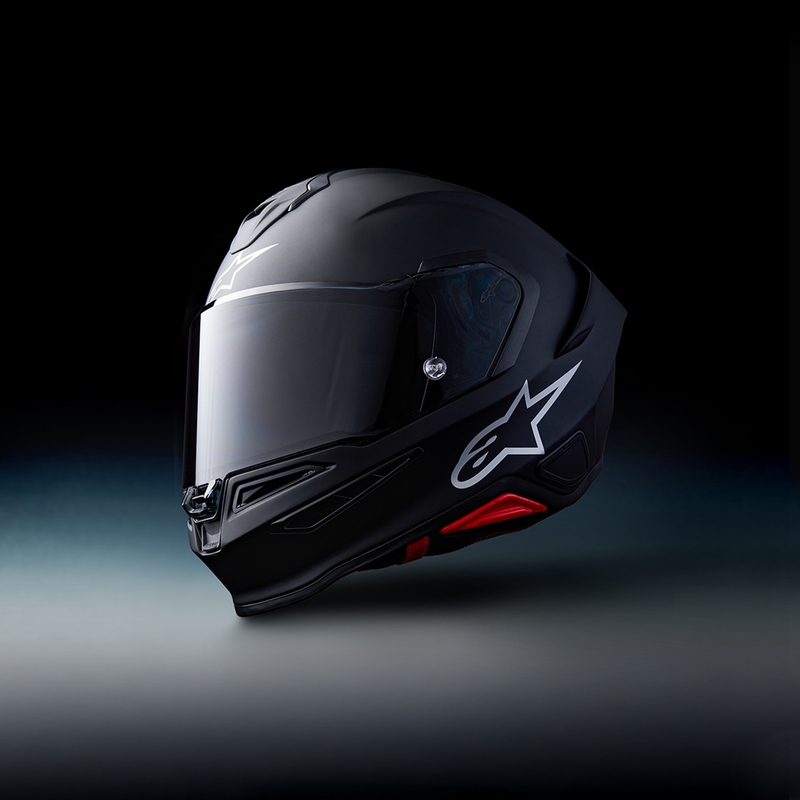 Casque intégral de moto Alpinestars S-R7 Solid noir mat