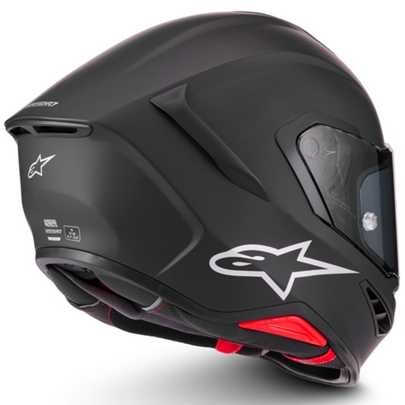 Casque intégral de moto Alpinestars S-R7 Solid noir mat