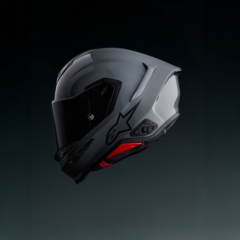 Casque intégral de moto Alpinestars S-R7 Solid gris