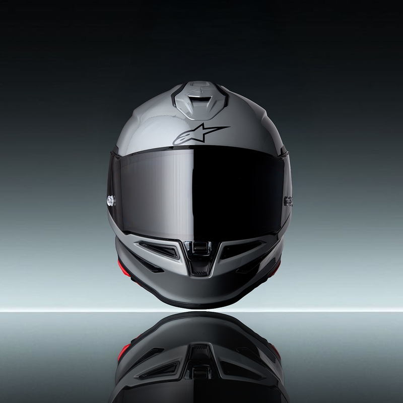 Casque intégral de moto Alpinestars S-R7 Solid gris