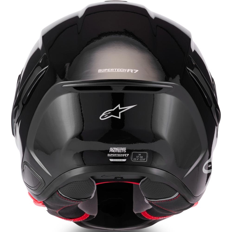 Casque intégral de moto Alpinestars S-R7 Solid noir