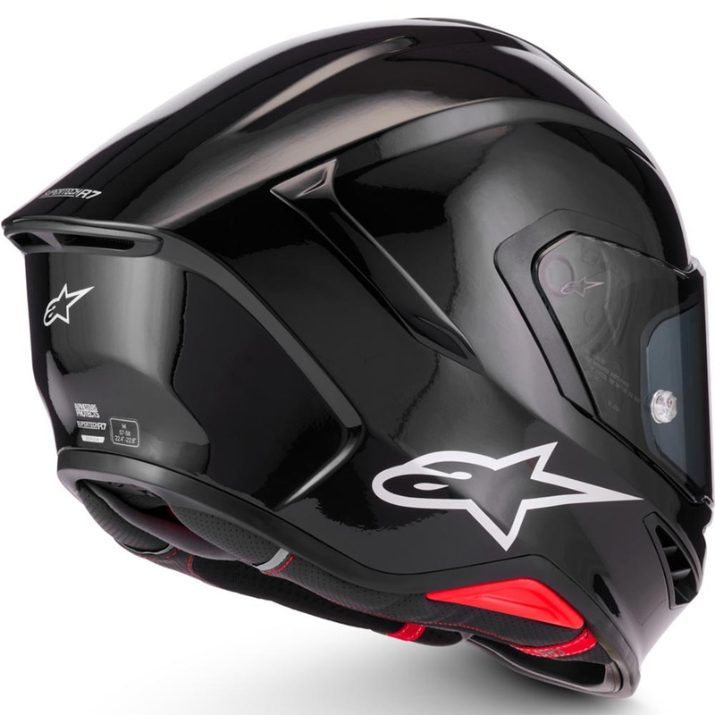 Casque intégral de moto Alpinestars S-R7 Solid noir