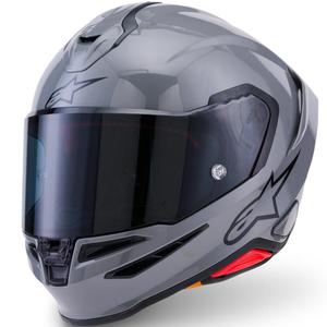 Casque intégral de moto Alpinestars S-R7 Solid gris