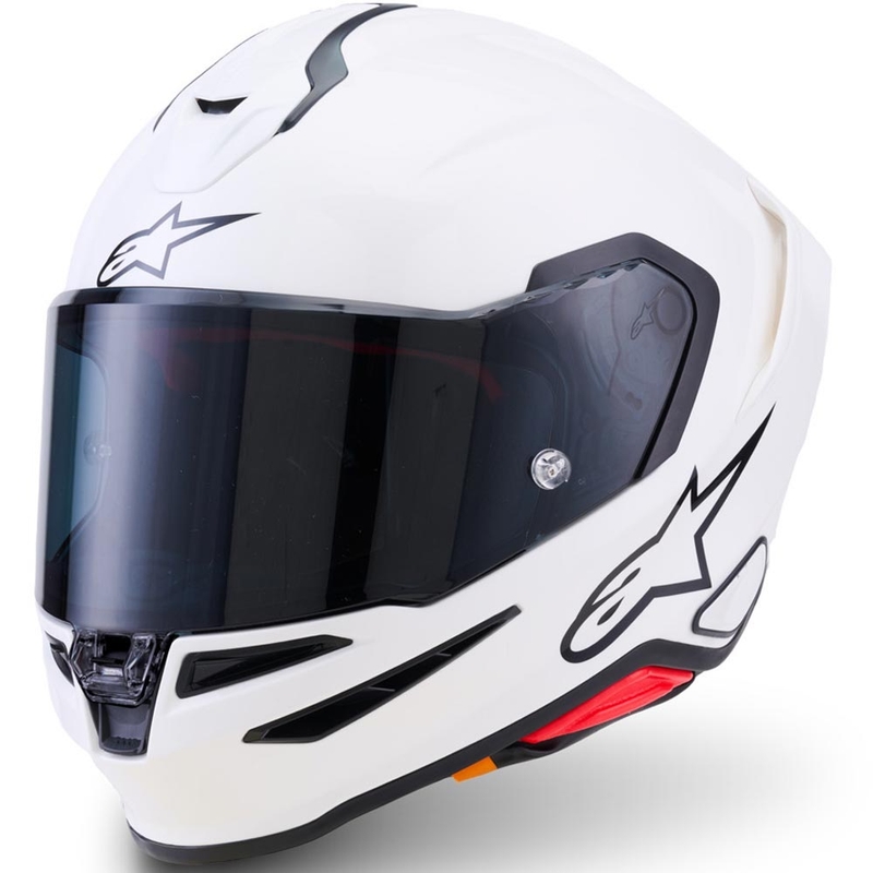 Casque intégral de moto Alpinestars S-R7 Solid blanc