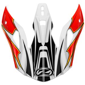 Visière pour casques ZED X1.9 et X1.9D blanc-noir-rouge-jaune