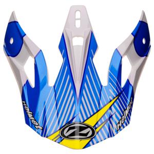 Visière pour casques ZED X1.9 et X1.9D blanc-bleu-jaune-noir