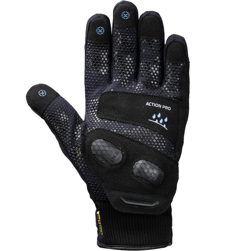 Gants de moto imperméables Knox Action PRO noirs