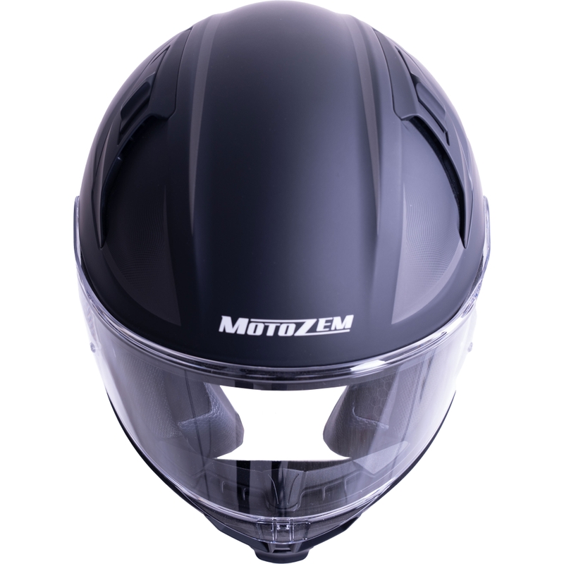 Casque intégral de moto MotoZem Guardian noir mat - échantillon