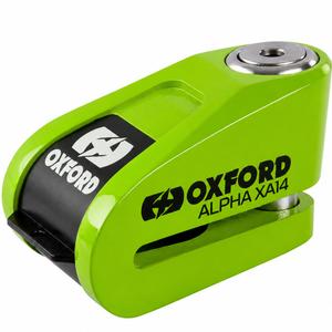 Antivol de disque Oxford Alpha Alarm XA14 - Édition limitée verte