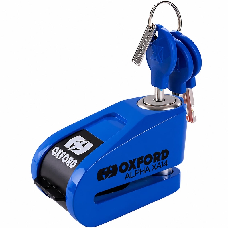Antivol de disque Oxford Alpha Alarm XA14 - Édition limitée bleue