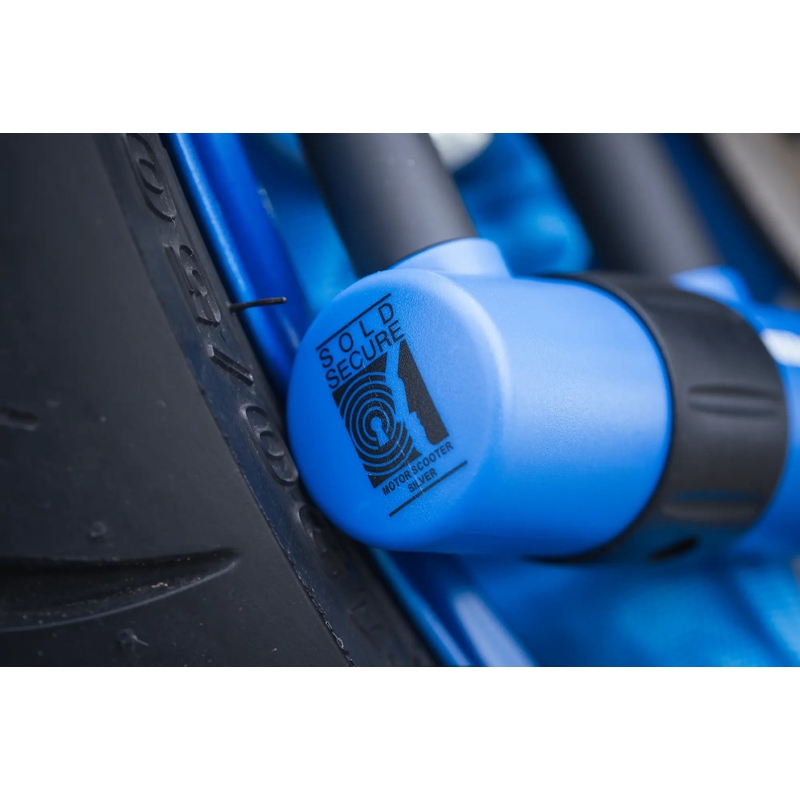 Antivol de chaîne pour moto Oxford HD - édition limitée bleue