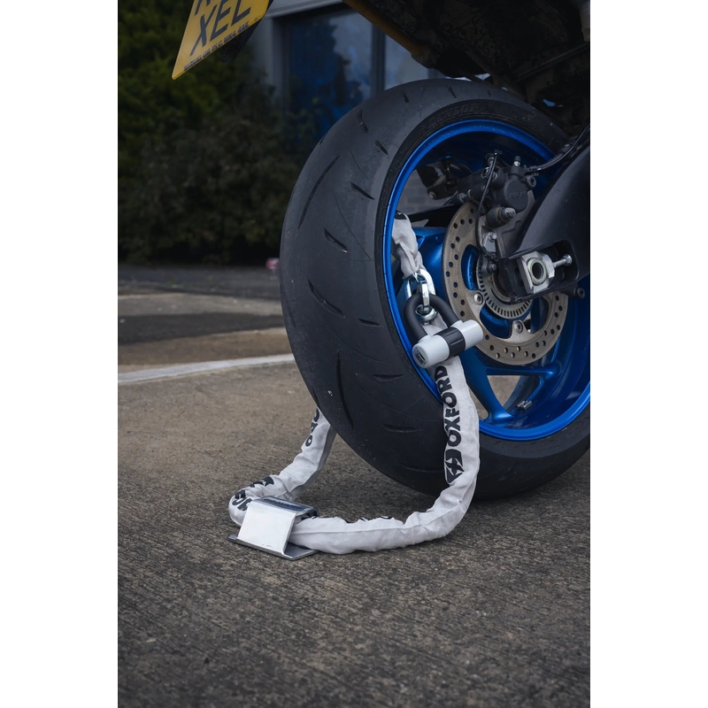 Antivol de chaîne pour moto Oxford HD - édition limitée grise