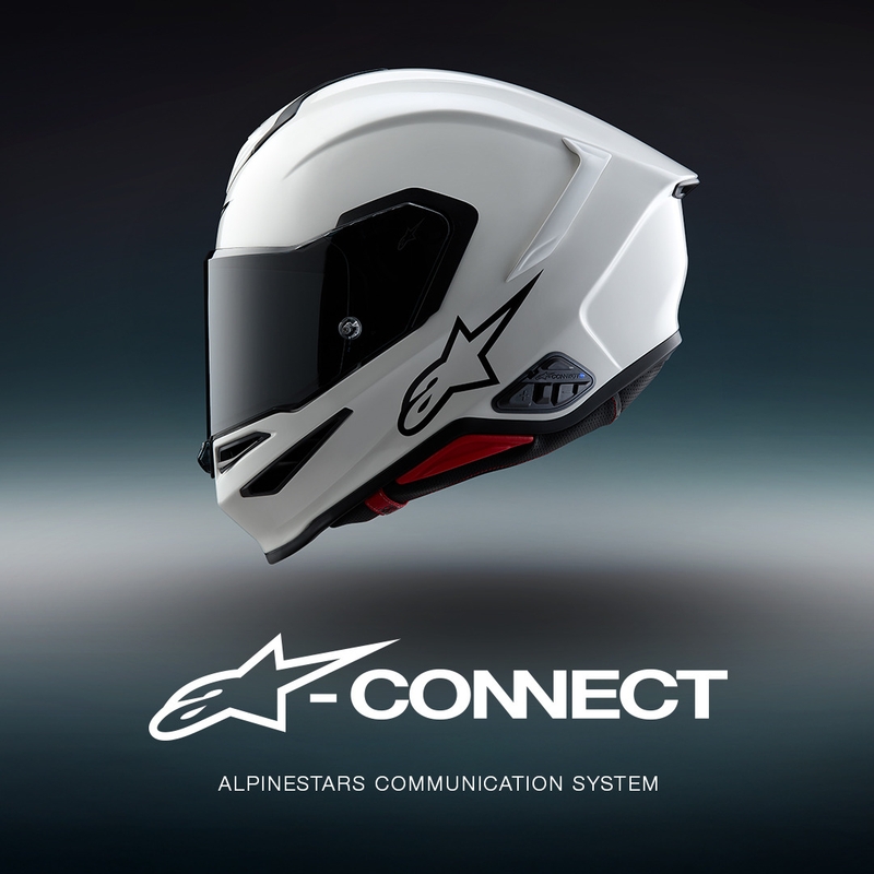 Intercom Bluetooth pour moto Alpinestars A-CONNECT, système noir