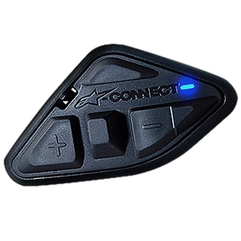 Intercom Bluetooth pour moto Alpinestars A-CONNECT, système noir