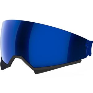 Visière solaire bleue pour casques de moto Airoh Kombakt, miroir