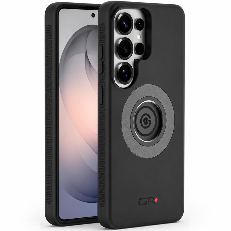 Coque de téléphone GRxplore à dégagement rapide pour Samsung Galaxy S26 Ultra Noir