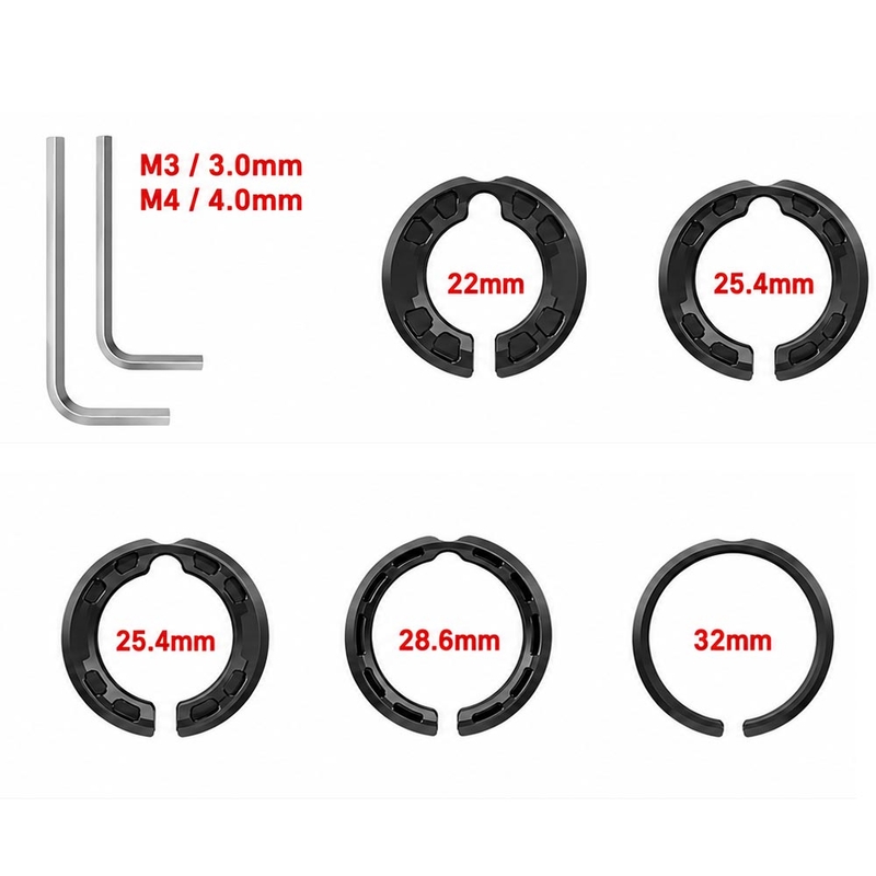 Support de téléphone GRxplore MT10 pour guidon de moto courbé, noir