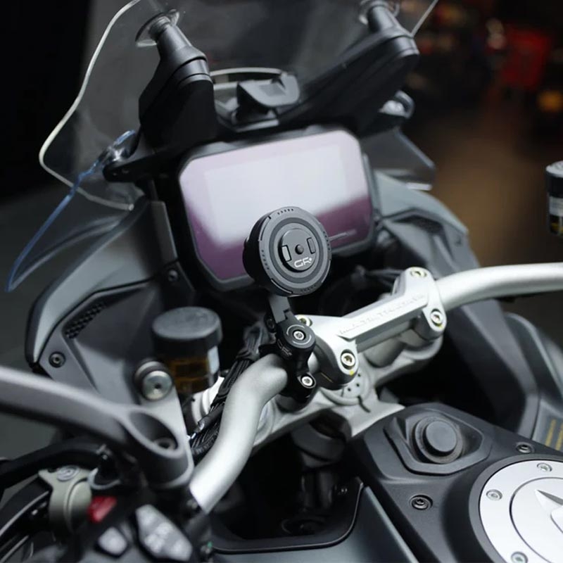Support de téléphone pour guidon de moto avec bras réglable GRxplore MT11 noir