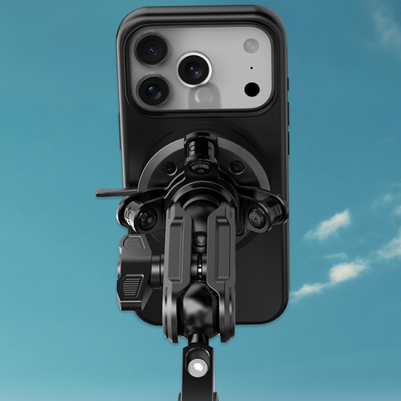 Support de téléphone pour guidon de moto avec amortisseur de vibrations en polyamide 3D GRxplore MT6 noir