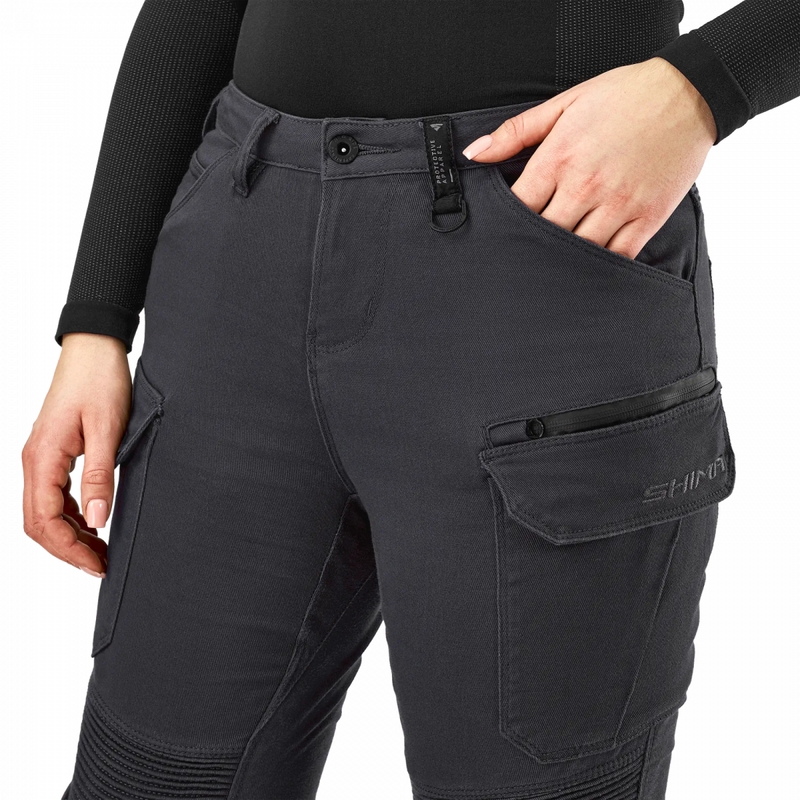 Pantalon de moto femme Shima Giro 3.0, gris