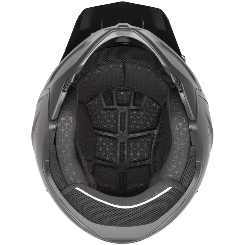 Casque de moto modulable Cassida Cross Country Code vert-gris-noir mat