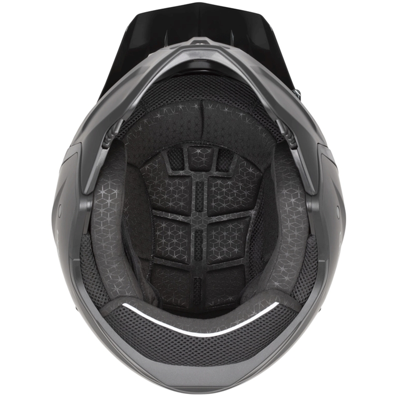 Casque de moto modulable Cassida Cross Country Code bleu perle-argent-rose-noir